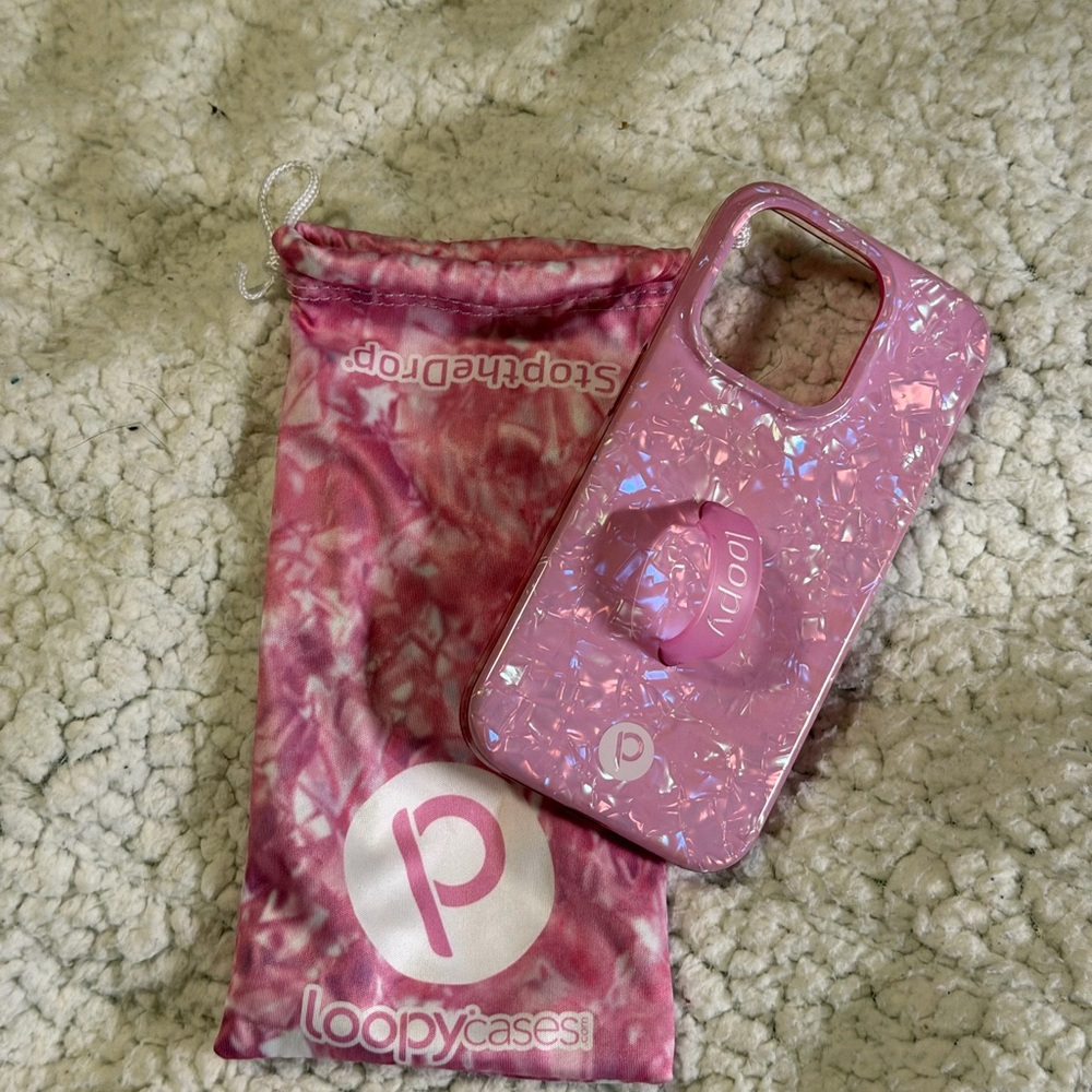 Loopy Case Iridescent Pink Phone Case